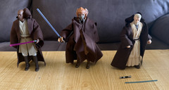 Star Wars Black Series Jedi Masters Lot 6 “. Plo Koon,Mace Windu,Obi-Wan Kenobi