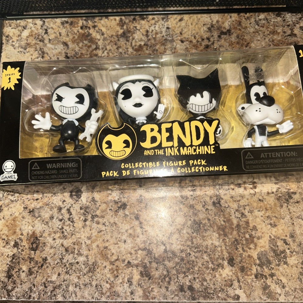 Bendy and the Ink Machine Boris Wolf Alice Angel Collectible Figure 4-pack NIB