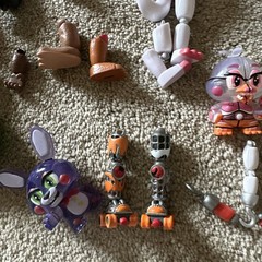 FNAF Funko Action Figure Lot For Parts Marionette Foxy Pigpatch Orville Mixed