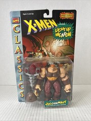Marvel 1996 X-Men Classics Juggernaut Amber Variant Light up Jewel Weapon E9