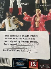 George The Animal Steele Autograph Hand Signed WWE Classic Green Ink SALE $199