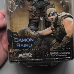 NECA Gears of War 3 Damon Baird Retro Lancer Figure NEW