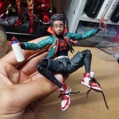 Spider-Man Action Figure Miles Morales Into The Spider Verse Toy Gift With Box