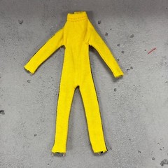 SU-CH-JPS-YL: 1/12 Yellow Jumpsuit for 6″ medium to slim body
