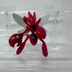Pokemon Scizor Figure Jazwares Battle Action Feature Red Posable Monster 4″ READ