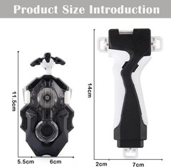 Bey Battling Burst Launcher and Grip, B-184 Left and Right Spin String Launcher