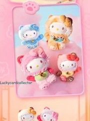 HOT!X11 Hello Kitty Mew Mew Blessing Series Blind Box Confirmed Figure Plush Toy