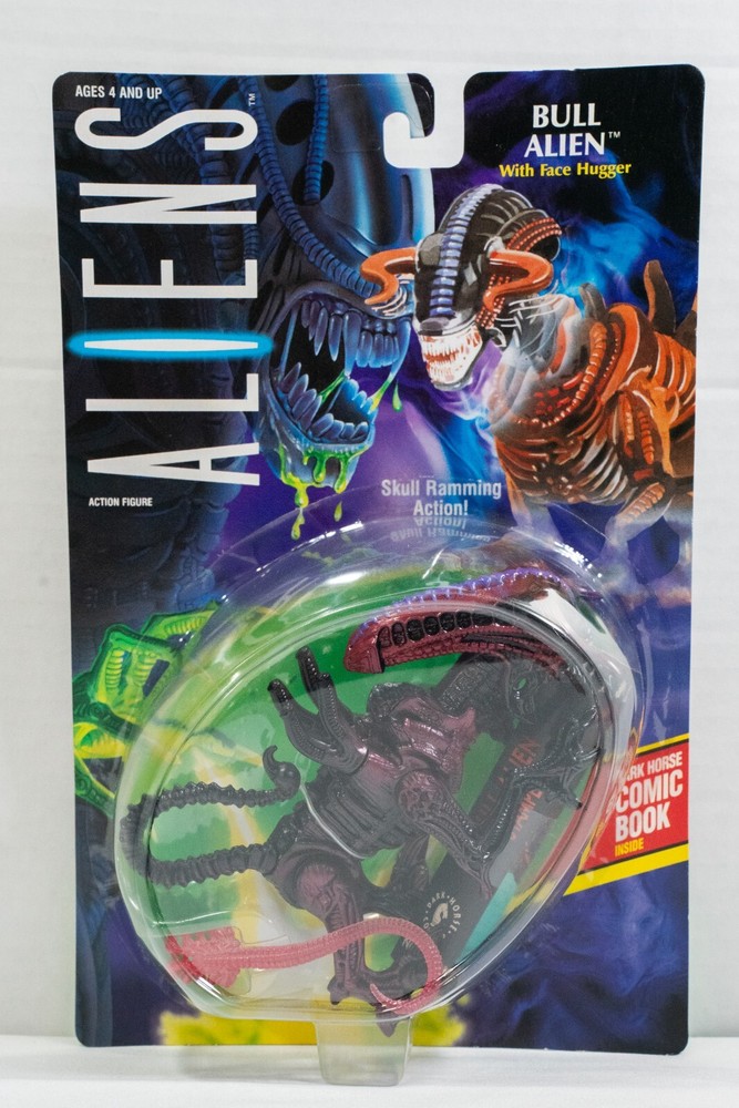 Aliens Bull Alien Action Figure Kenner 1992 Xenomorph Toy + Comic New Sealed