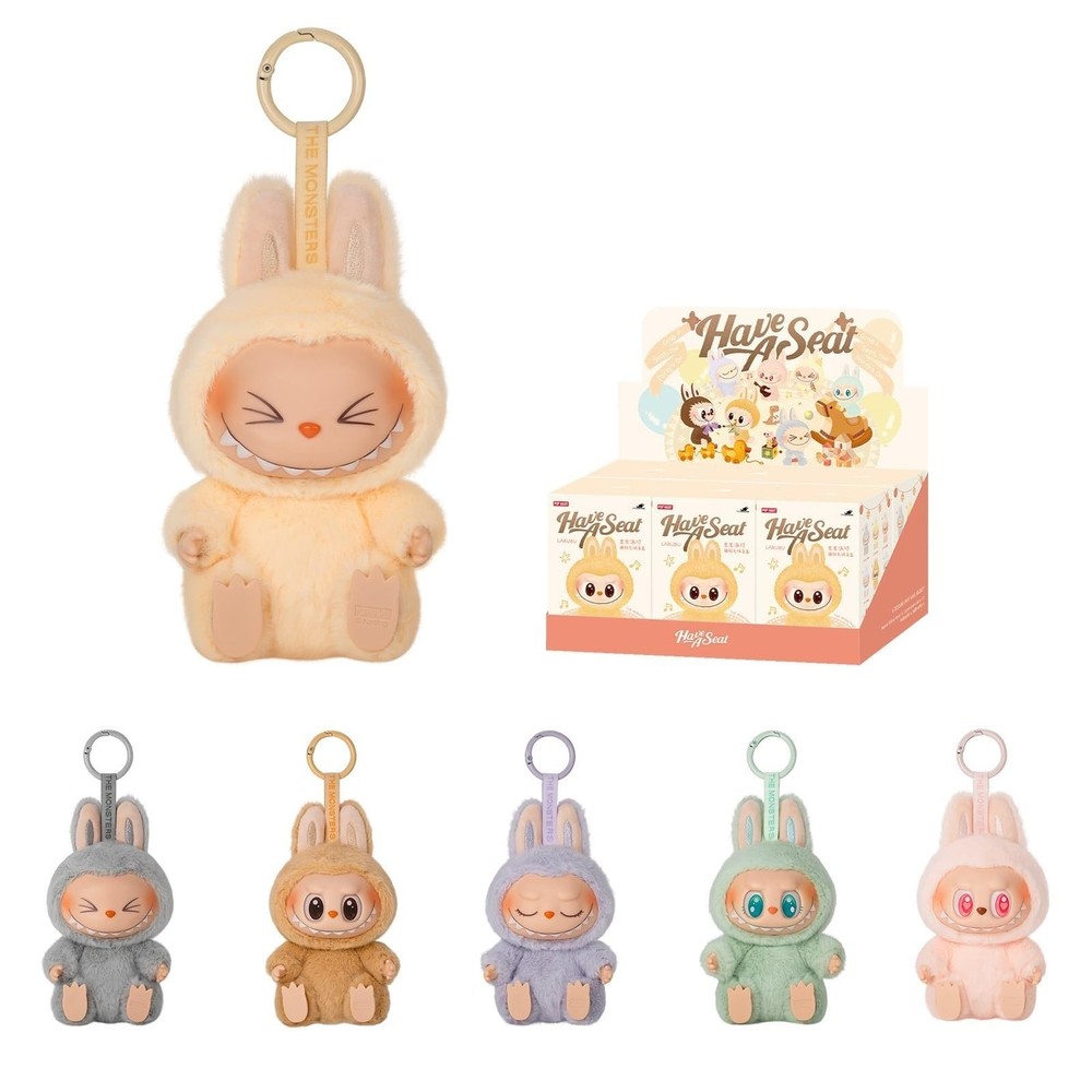 POP MART LABUBU AUTHENTIC The Monsters Have a Seat Vinyl Plush Blind Box 6PCs