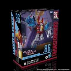 Transformers Coronation Starscream Leader 8.5″ Action Figure, Movie 86-12, Mint