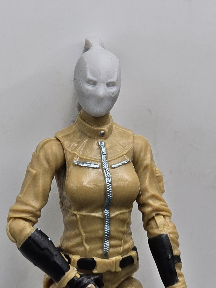 3d Print LADY MOUTHY MERCENARY HEAD 1:18 3 3/4″ GI Joe 25th Anniversary B125