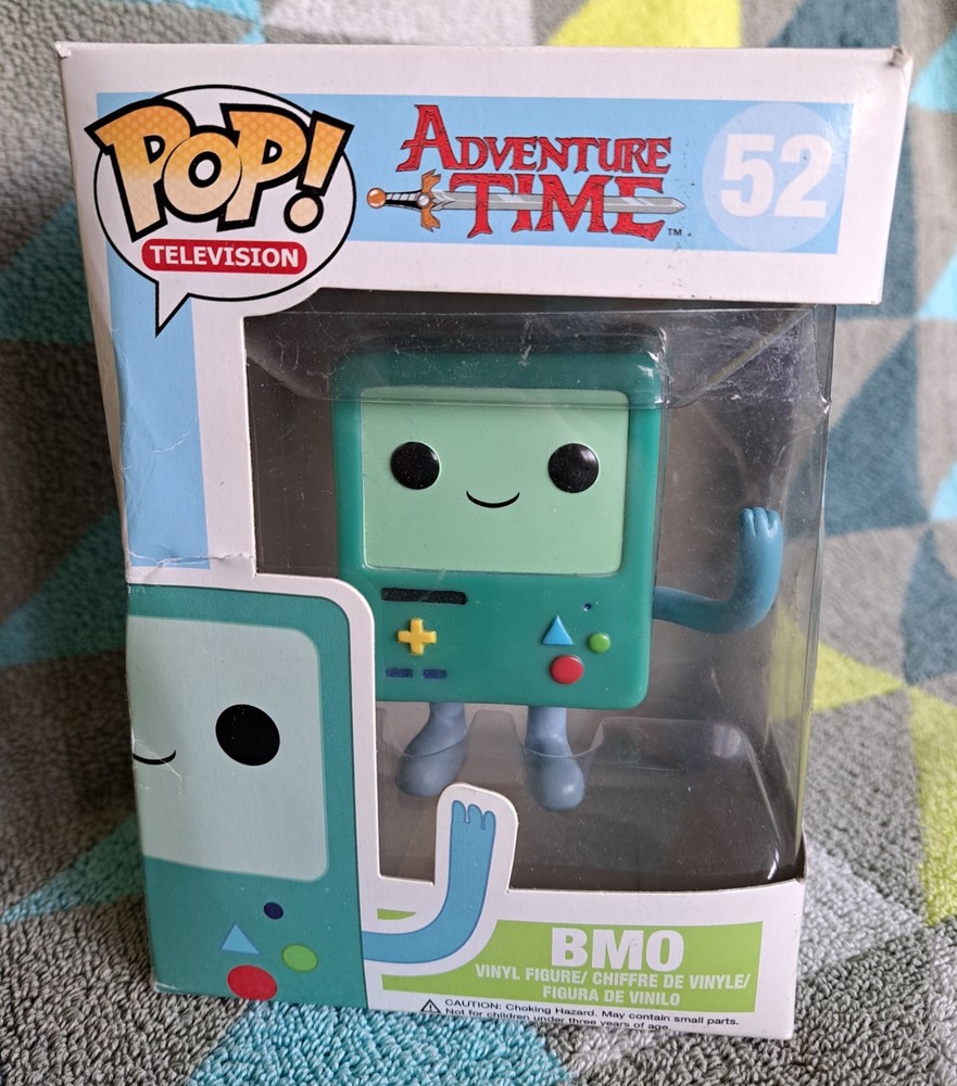 BMO Pop 52 – Adventure Time Funko Pop! 2013 Vaulted + Protector – Loose Screen