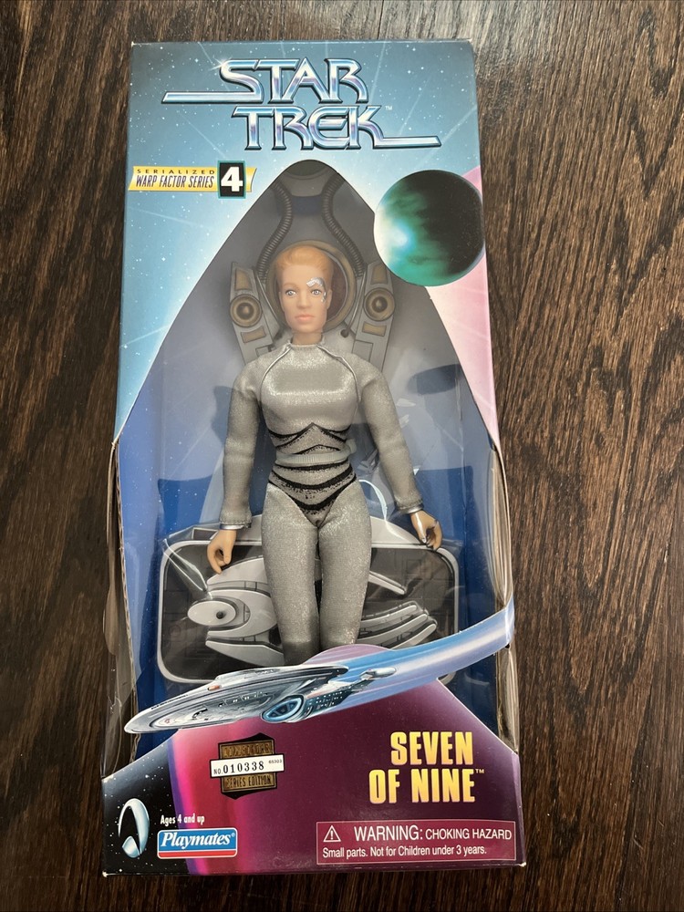 ’98 Playmates Star Trek Warp Factor Series 4 Seven of Nine Voyager 9″ Figure MIB