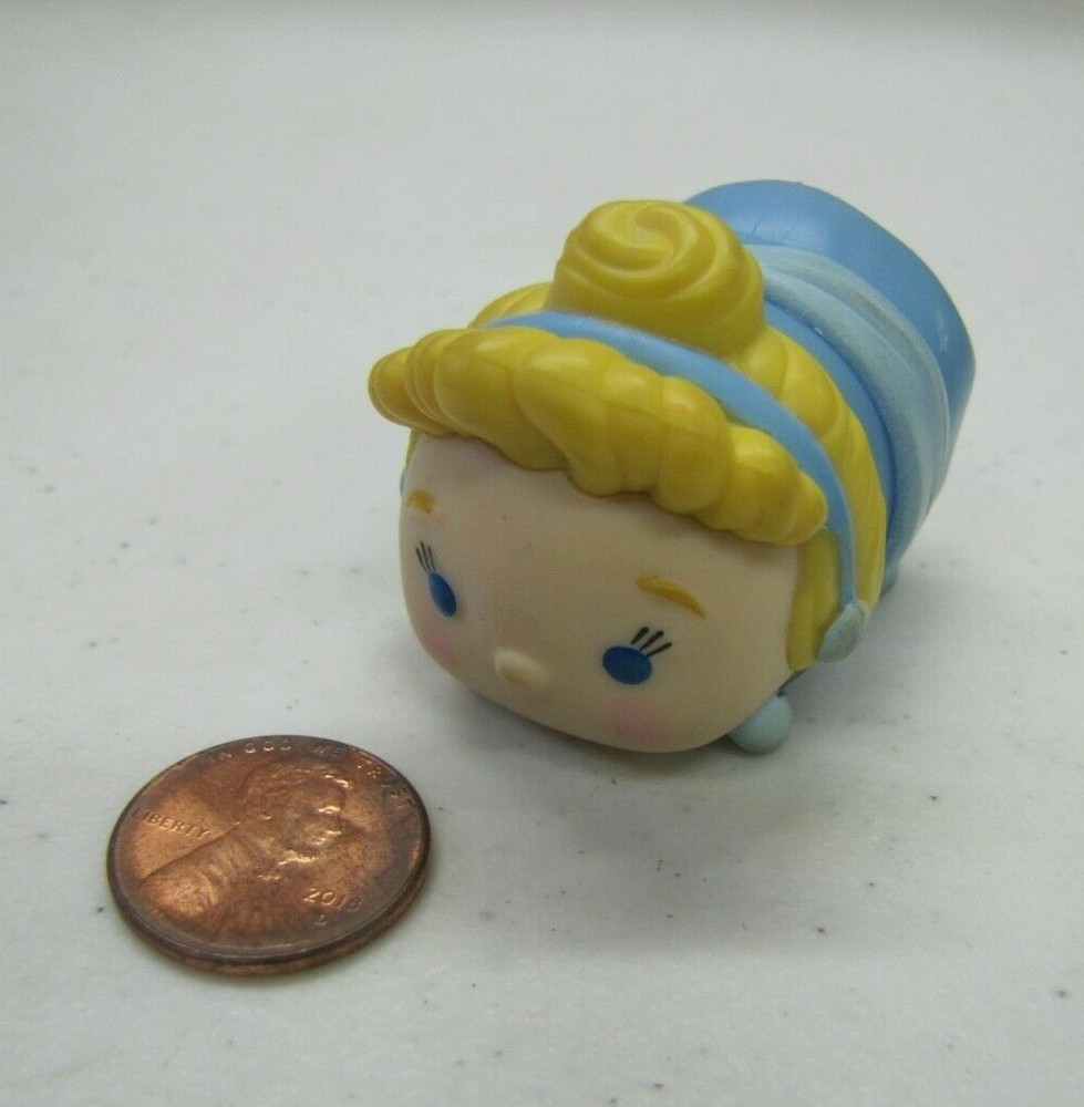 Disney Tsum Tsum Vinyl Large Figure PRINCESS CINDERELLA in Blue Cake Topper Toy