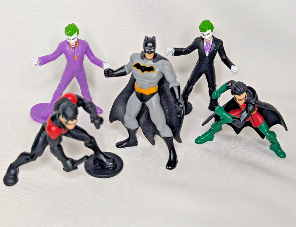 DC Comics BATMAN PVC Figures Joker Black Purple Suit Red Hood Robin Jason Todd