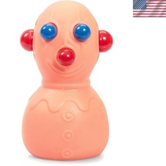 Bright Orange Panic Pete Squeeze Toy – Rubber Stress Ball for Kids Ages 5 and Up