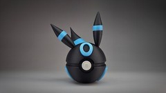 Shiny Umbreon (Glow In Dark) | Themed 3D Printed Pokeball | #0197 Umbreon