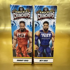 Mattel WWE Knuckle Crunchers Series 5 JEY & JIMMY USO “YEET”