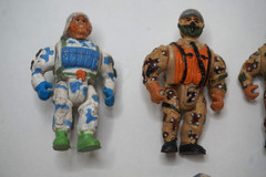 VINTAGE MILITARY MUSCLE MEN LOT SAN FRANCISCO TOYMAKERS MINI ACTION FIGURES