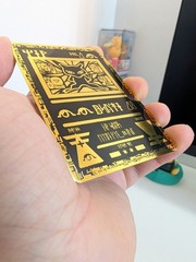 Mew Gold Metal Collector Card Display Piece Unofficial Fan Art