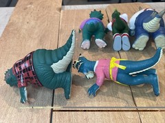 Vintage 1991 Jim Henson Dinosaurs TV Show Action Figures Complete Set 6 Hasbro