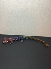 3D Printed Crystal Dragon 21” 60cm Articulated Fidget Toys Multi-color