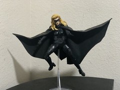 Custom DC Comics Batman Robin Batgirl Leather Wired Cape Mcfarlane Not FIGURE
