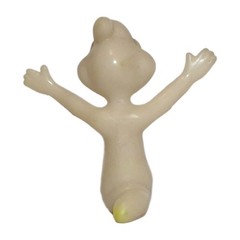 1997 Harvey Comics Casper Ghost Stinkie Glow In The Dark PVC Plastic Toy Vtg
