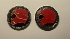 POWER RANGERS Morphicon 2014 Exclusive Challenge Coin Set Of TWO COINS
