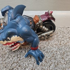 1995 Mattel Street Sharks Ripster Rip Rider Motorcycle Figure Loose Arm