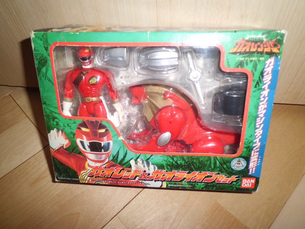 Power Rangers Wild Force Gaoranger Gao Red & Gao Lion Set BANDAI From Japan