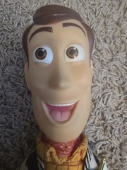 Thinkway Toy Story Lots O Laughs Woody Pull String Stomach Giggle w/Hat