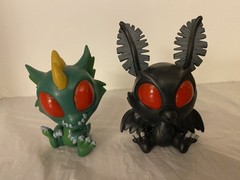 Cryptkins Unleashed- Mothman Human Moth Monster- and El Chupacabra- 2.25 inch