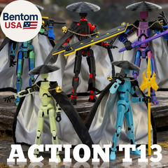 T13 Assembly Completed Action Figures,T-13 Action Figure, Robo 13 3D Printed Act