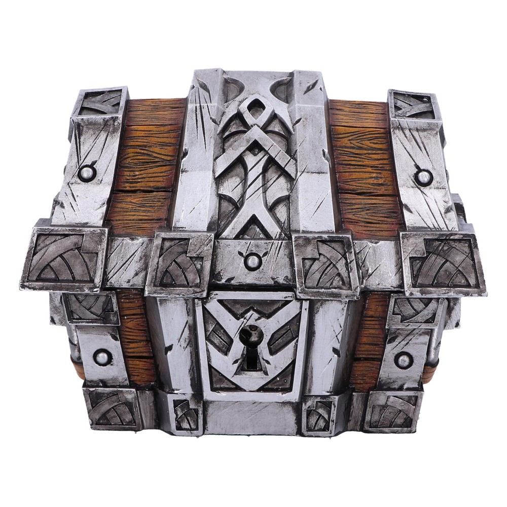 Nemesis Now World of Warcraft Silverbound Treasure Chest Box 10.5cm, Resin, Silv