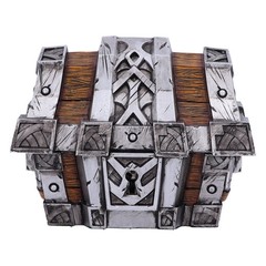 Nemesis Now World of Warcraft Silverbound Treasure Chest Box 10.5cm, Resin, Silv