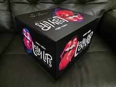SIGNED Ron English LADY LIPS BLUE/PINK Vinyl Toy Figure Popaganda LE 45/50