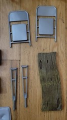 WWE LOT EXTRAS BUNDLE ACCESSORIES Ladders, Chairs, Crutches, Tables, Briefcases