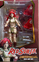 Conan Red Sonja Epic H.A.C.K.S. Limited Gold Red Action Figure Boss Fight Studio