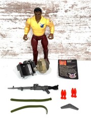 Vintage 1985 Coleco Rambo Force of Freedom Eddie Hayes Turbo Action Figure Set