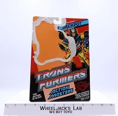 Jackpot Cardback Action Masters 1989 Hasbro G1 Transformers Action Figure