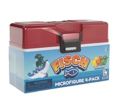 PhatMojo Fisch Collectible Micro Figure 4 Pack Tackle Box BRAND NEW Sealed