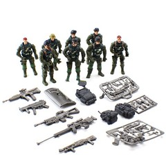 8pcs 10cm Movable Joints Military Soldiers SWAT Action Figure Model Toy Gift