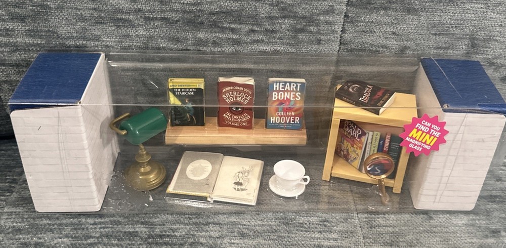 Zuru Mini Brands Books Series 2 Display Box! Includes Eloise Lamp Teacup Shelf