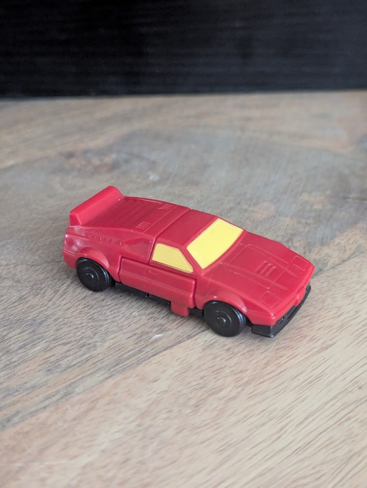 1985 Tonka GoBots Red Sports Car Transformer Figure Japan Vintage Robot Vehicle