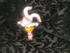 Vintage 1989 Hardee’s Beach Bunnies Roller Skater PVC Figure Happy Meal Toy