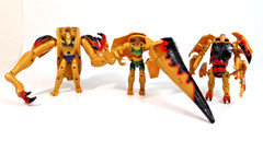 Kenner Transformers Animorphs Tri-Rex Cassie Jake Marco Combiner Sound Look