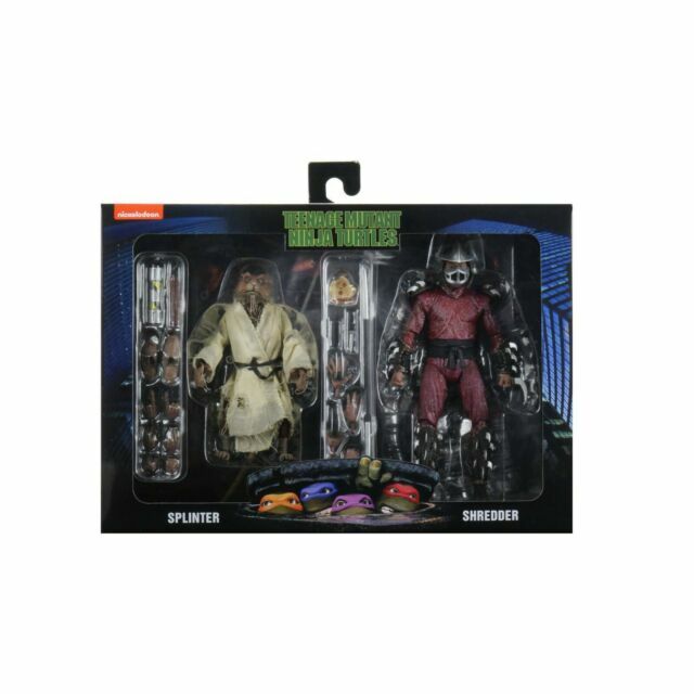 NECA TMNT 1990 Movie Splinter & Shredder 7″ Action Figure 2-Pack – New In Box