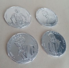 Star Wars loose 30th Anniversary coin lot 4 Luke CZ-4 M’Iiyoom Onith Elis Helrot