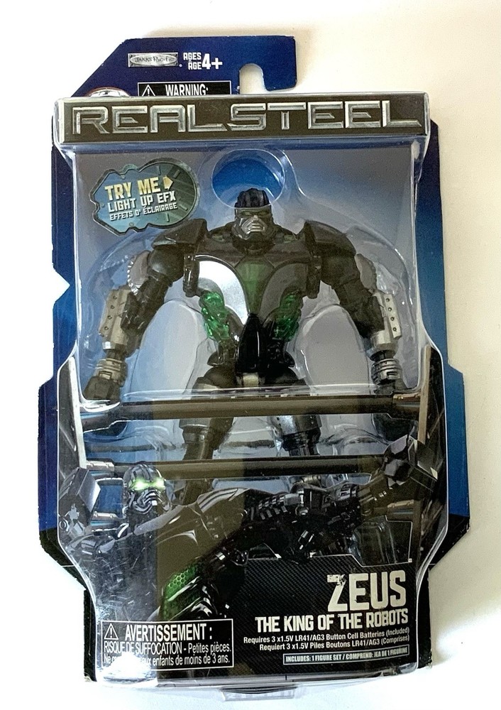 2011 Real Steel Jakks Pacific Zeus EFX Light Up Action New Sealed